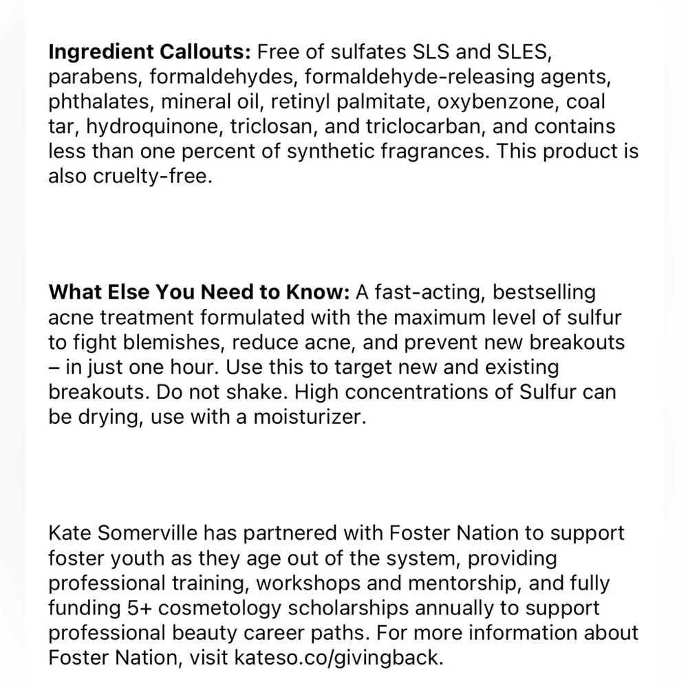 ✨Kate Somerville ERADIKATE® ACNE TREATMENT